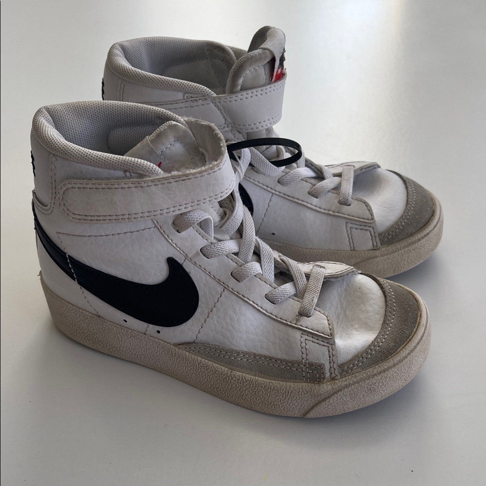 Nike Blazers White and Black Kids' High-Tops